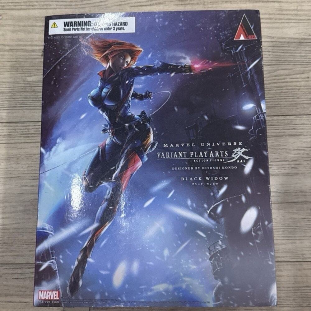 Square Enix Marvel Universe Variant Play Arts Kai Black Widow Action Figure READ